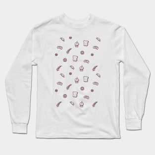 Bread Pattern Long Sleeve T-Shirt